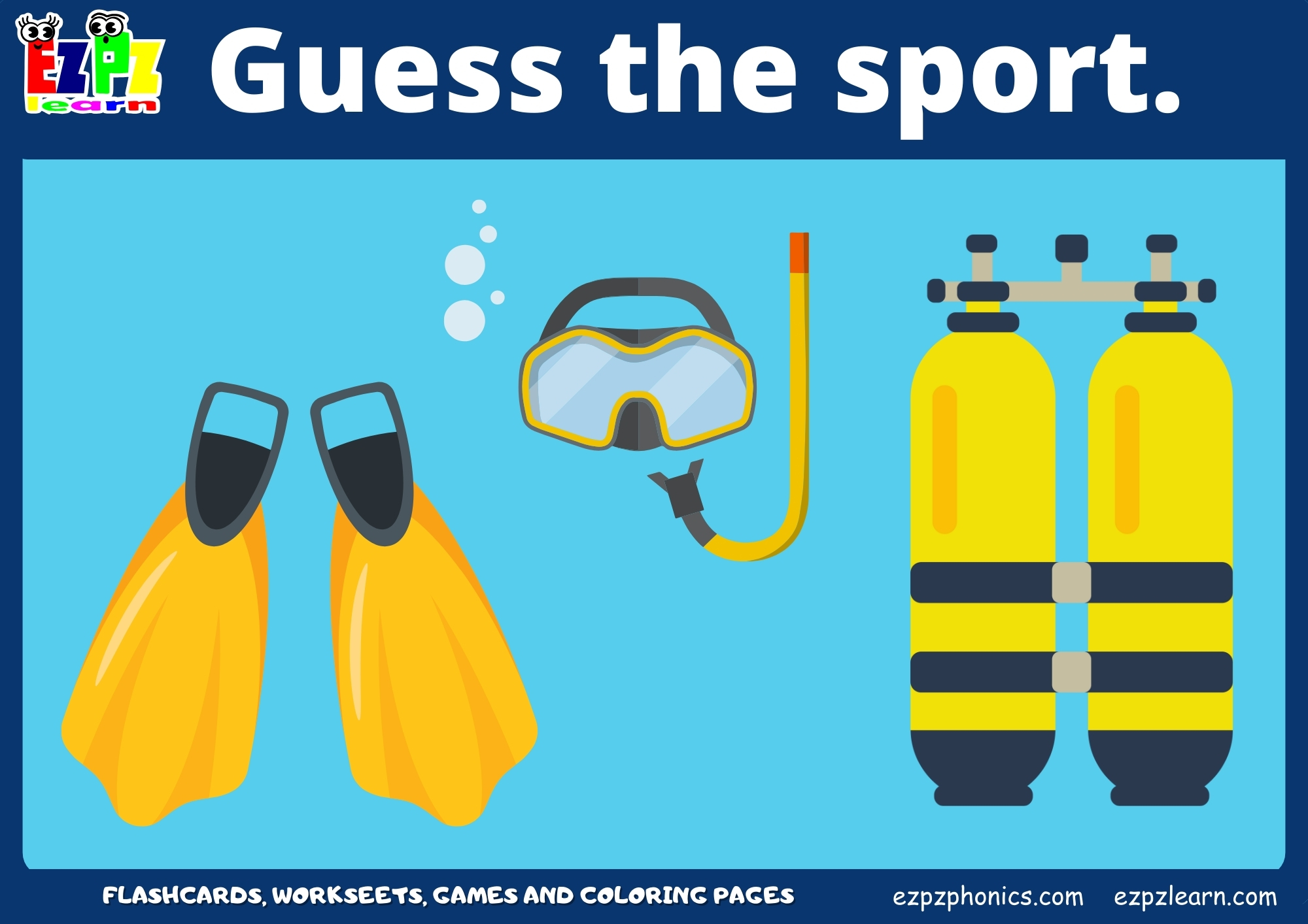 Sports Guessing Game for Kids and ESL Students